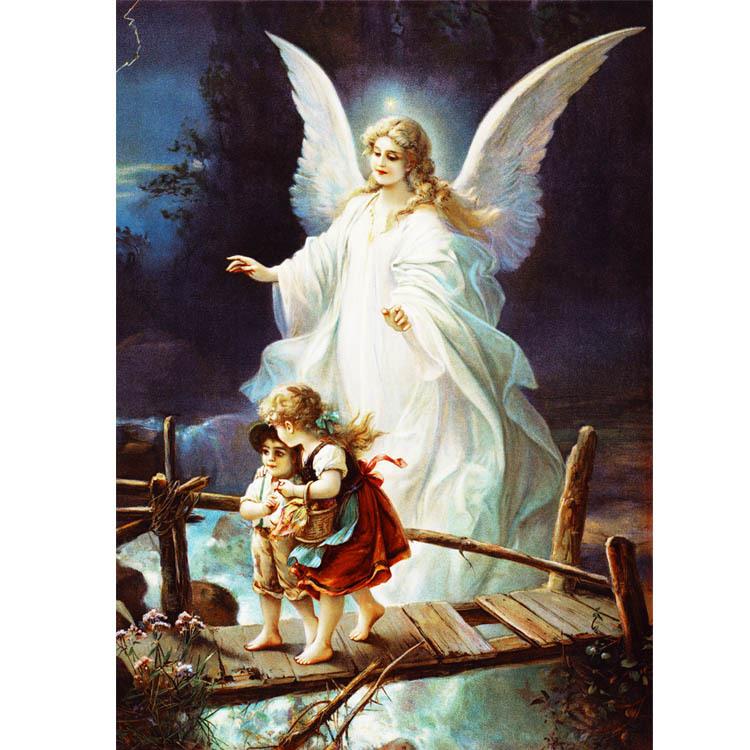 钻石画 diy喷绘 钻石画油画 无框装饰画壁画天使下凡