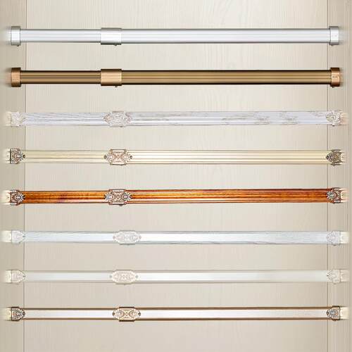 衣橱衣柜内杆挂衣杆衣柜子可伸缩晾挂衣撑杆配件挂杆横杆架杆通萍