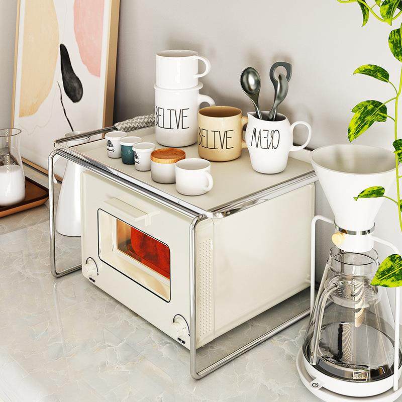 微波炉架子置物架台面烤箱双层多功能桌面厨房收纳家用橱柜ins风,厨房/烹饪用具,抹布架/厨房清洁收纳架,淘宝优惠券,粉丝福利购,淘宝优惠卷