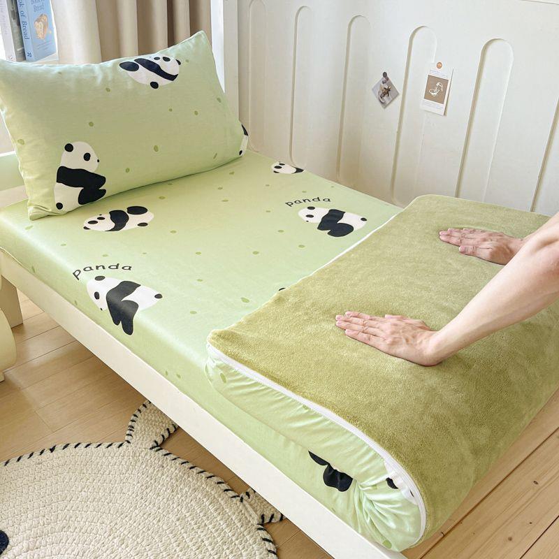 a类学生宿舍纯棉床垫套学校寝室上下铺单人床套纯棉床垫保护套