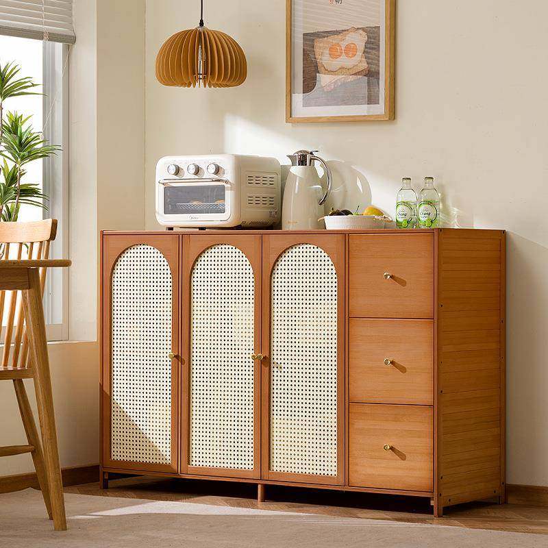 中式餐边柜藤编储物柜家用餐厅茶水柜置物柜厨房收纳柜子橱柜边柜,电子元器件市场,其它元器件,淘宝优惠券,粉丝福利购,淘宝优惠卷