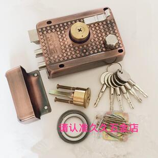 保民外装门锁老式铁门防盗门锁十字钥匙锁老式大门锁木门锁批