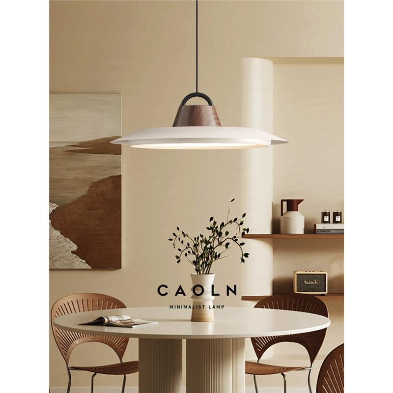 渔夫帽吊灯中古风创意吧台饭厅设计师2024新款高级简约餐厅吊灯