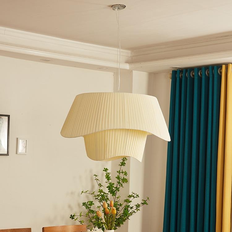 法式中古吊灯布艺客厅主灯北欧ins风设计师艺术灯具卧室灯餐厅灯