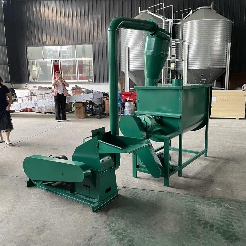鸡鸭鹅饲料稻谷壳粉碎机全自动农作物秸秆粉碎机麸皮药渣子粉碎机