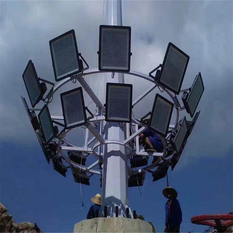 供LED高杆灯系列 18米带升降高杆灯 广场亮化20米爬梯高杆灯