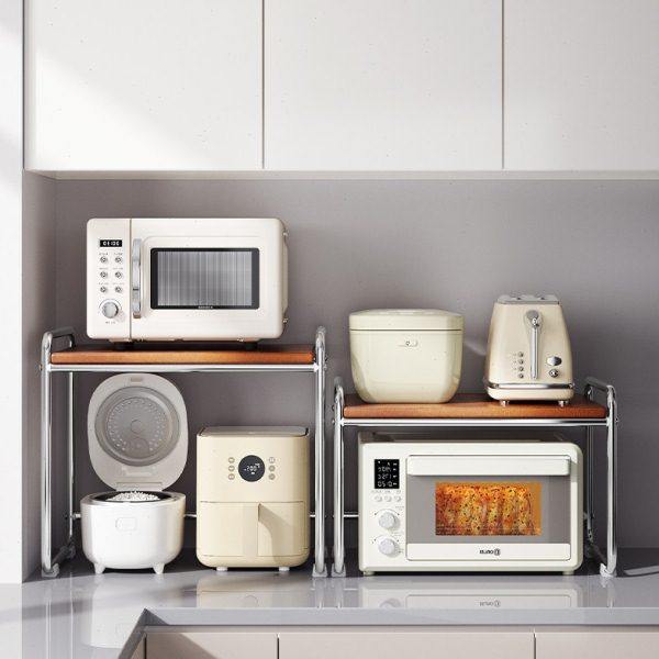 中古厨房置物架台面微波炉烤箱加高收纳架子多功能电饭锅分层支架,厨房/烹饪用具,微波炉置物架,淘宝优惠券,粉丝福利购,淘宝优惠卷