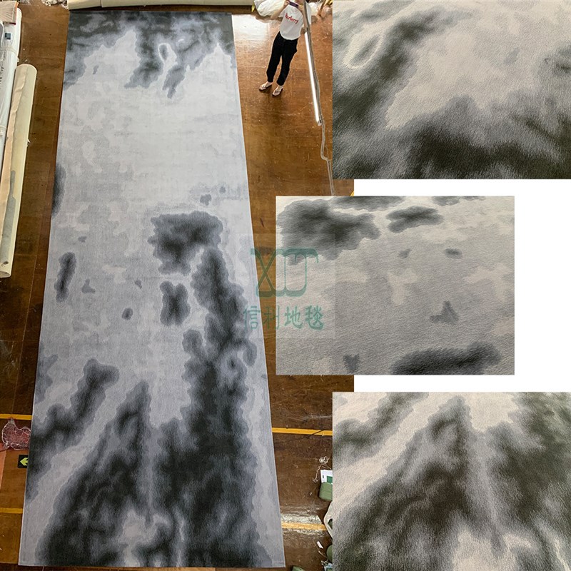 手工腈纶羊毛混纺工程满铺家用卧室酒店走廊会议室大面Z积地毯工