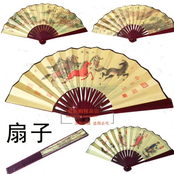 中国风10寸男扇子古风雕刻日用扇工艺礼品大绢扇舞台演出汉奸扇子,居家日用,扇子,淘宝优惠券,粉丝福利购,淘宝优惠卷