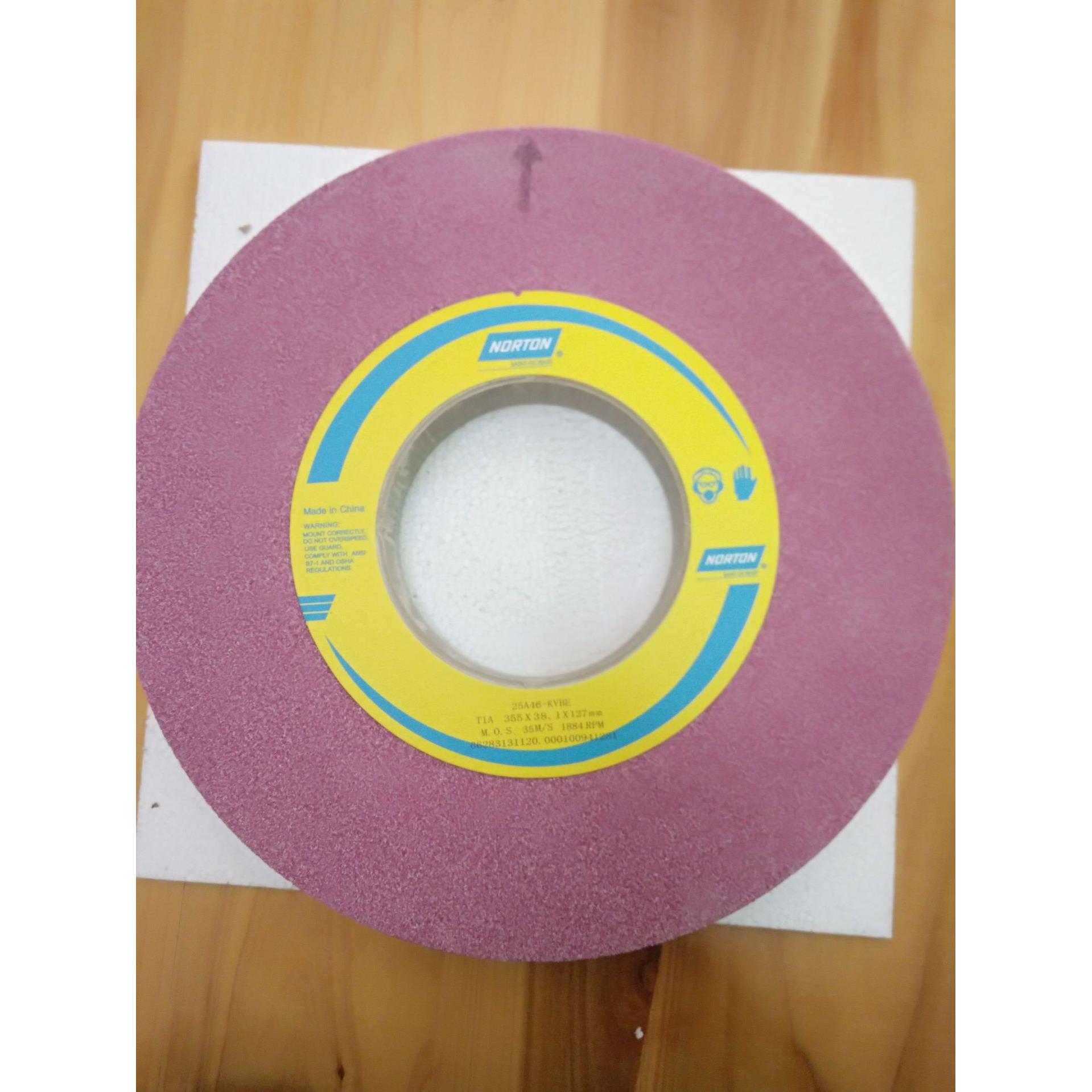 现货供应诺顿砂轮红色大水磨砂轮络刚玉砂轮外圆磨砂轮专磨热处理