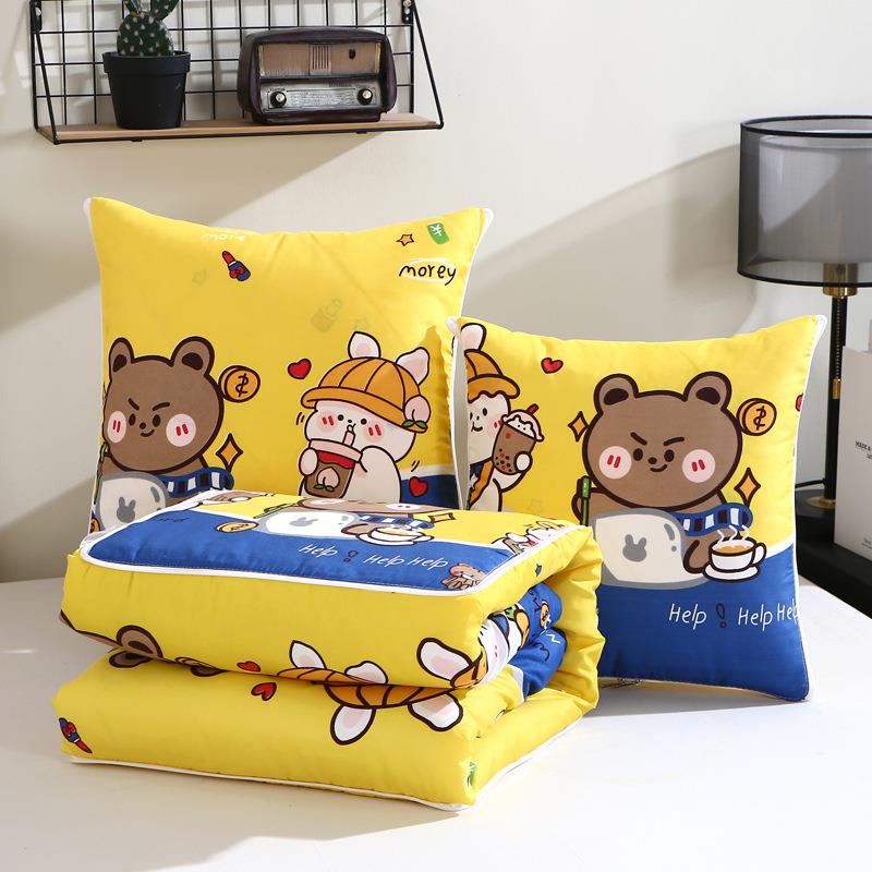 抱枕被两用靠垫被子办公室午睡枕枕头被折叠汽车靠枕空调被