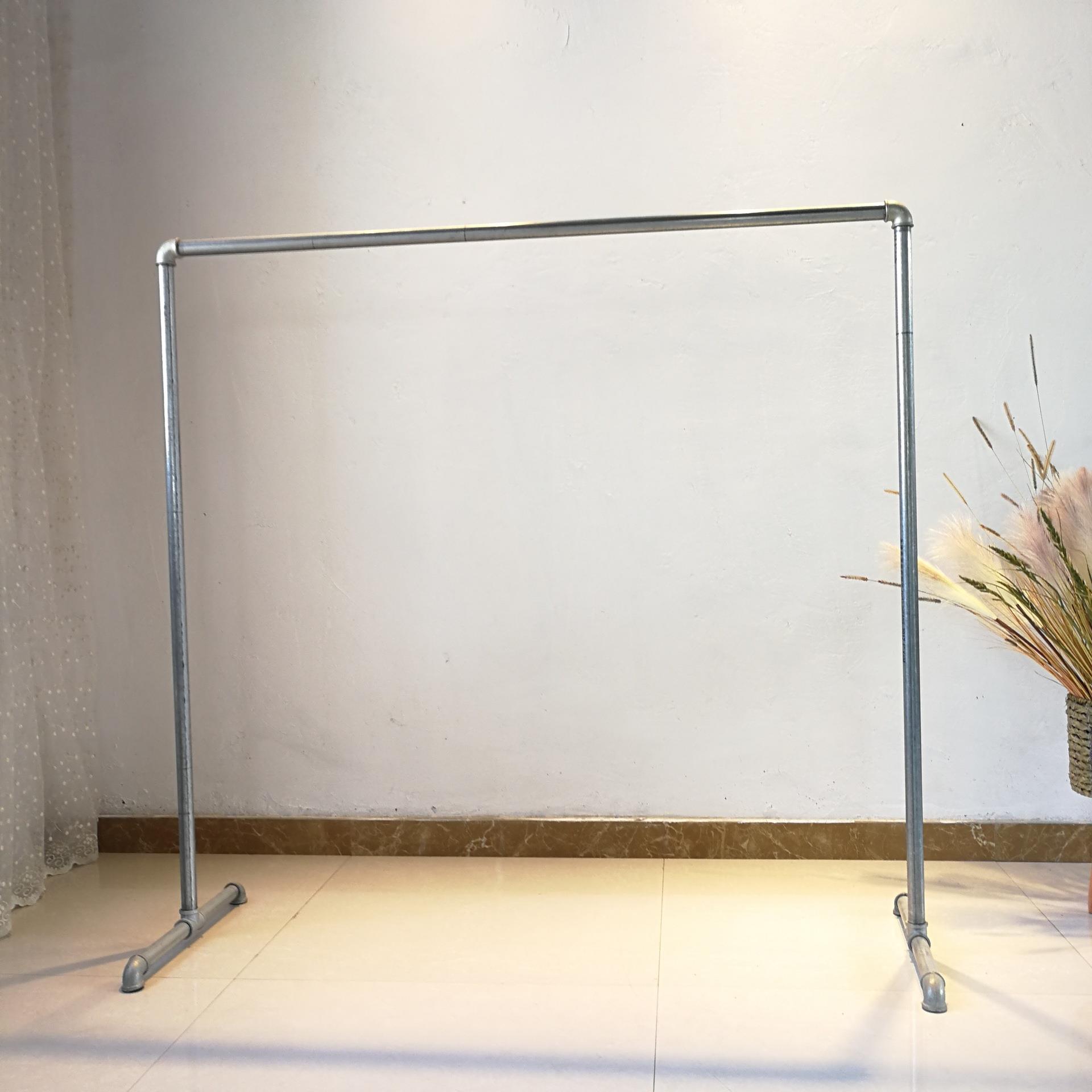 服装店展示架拆装衣服子晒被摆地摊夜市金属水管阳台晾衣架落地架