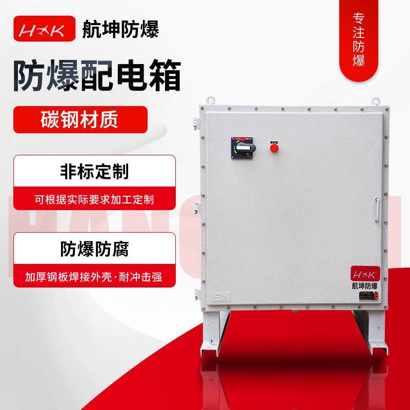 EPS应急电源防爆配电箱碳钢材质隔爆型带指数灯按钮开关箱