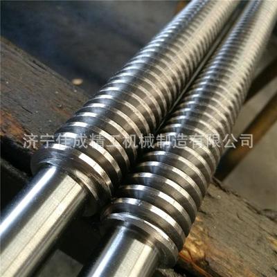 厂家加工梯形丝杆Tr20T30T40T50T60精密机床丝杆正反牙调节轴