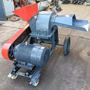 竹木枝条树叶粉碎机 木板条粉碎成锯末机 松柏硬杂木打锯末机