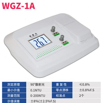 实验室台式混浊度测试仪便携式散射光浊度仪WGZ-1A/B水质检测仪器