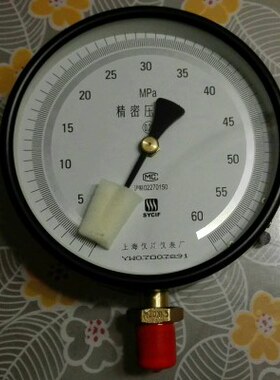带调零装置 标准精密压力表 yb-150b 0-60mpa 0.25级 牙m20x1.5
