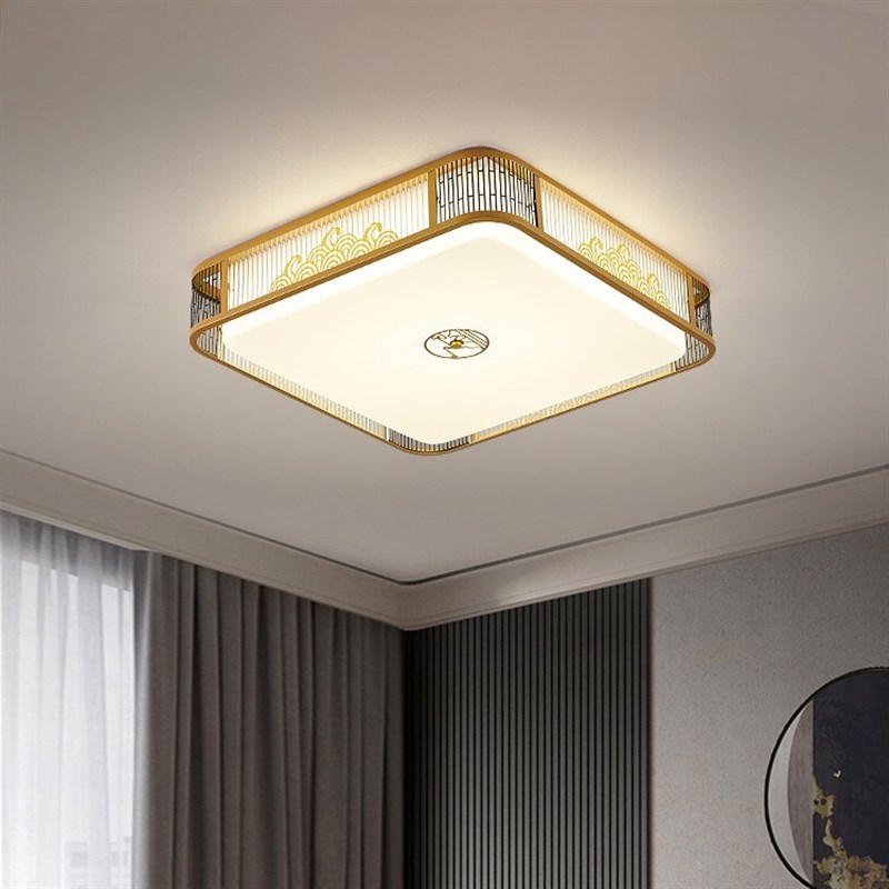 新中式客厅卧室吸顶灯中u国风主卧书房简约大气家用灯具阳台灯