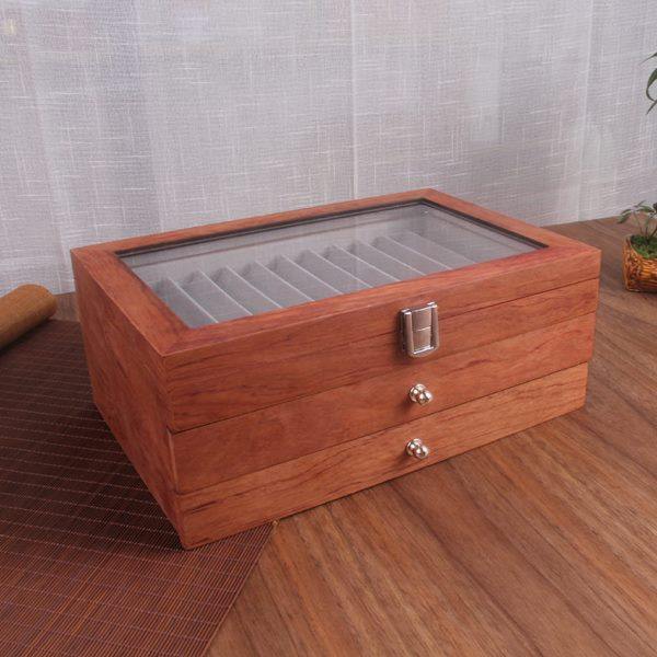 现货木质钢笔盒12 23 34支复古花梨木钢笔展示盒胡桃木钢笔收纳盒,文具电教/文化用品/商务用品,文具盒,淘宝优惠券,粉丝福利购,淘宝优惠卷