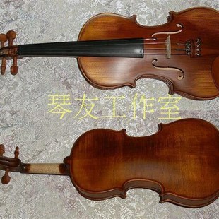 哑光仿古小提琴 手工制作初q学考级演奏4
