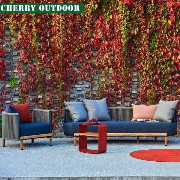 户外藤编沙发庭院实木休闲阳台花园露天阳光房藤编椅室外别墅家具,住宅家具,户外沙发,淘宝优惠券,粉丝福利购,淘宝优惠卷