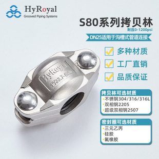 现货供应 DN25压拷贝林 压力80公斤不锈钢304拷贝林卡箍