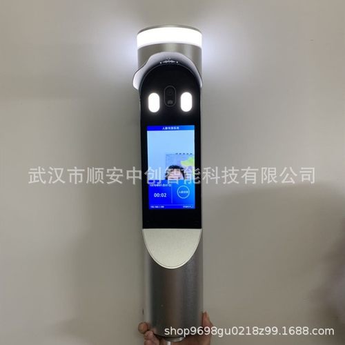 武汉现货圆柱人脸识别门禁一体机幼儿园闸机刷卡一体机人行通道闸