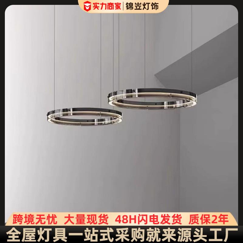 意式极简客厅吊灯新款高端设计师现代简约创意中山灯具餐厅卧室灯