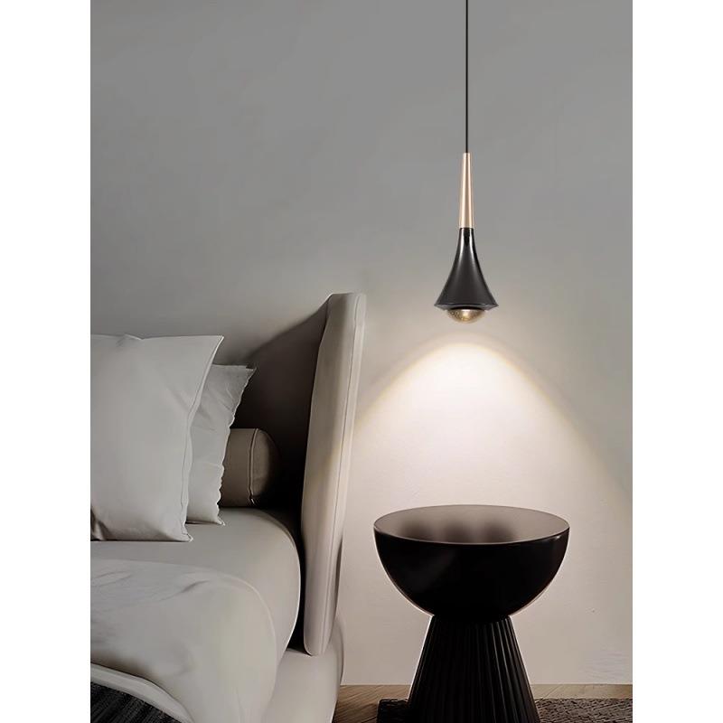 床头灯现代简约可升降灯具轻奢创意酒店吧台小吊灯卧室吊线灯1