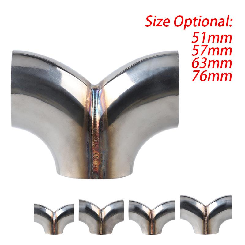 汽车不锈钢排气管Y型三通接头2/2..25/2.5/3inch人字型三通连接器