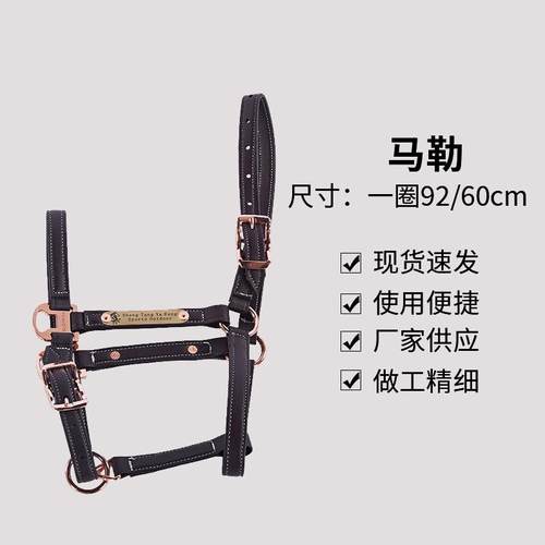 超纤皮马笼头牵马笼头拴马笼头结实耐用马具可调节马术用品马勒