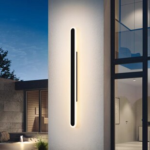户外感应壁灯超亮长条别墅大门墙壁柱子灯壁灯室外露台外墙触摸灯