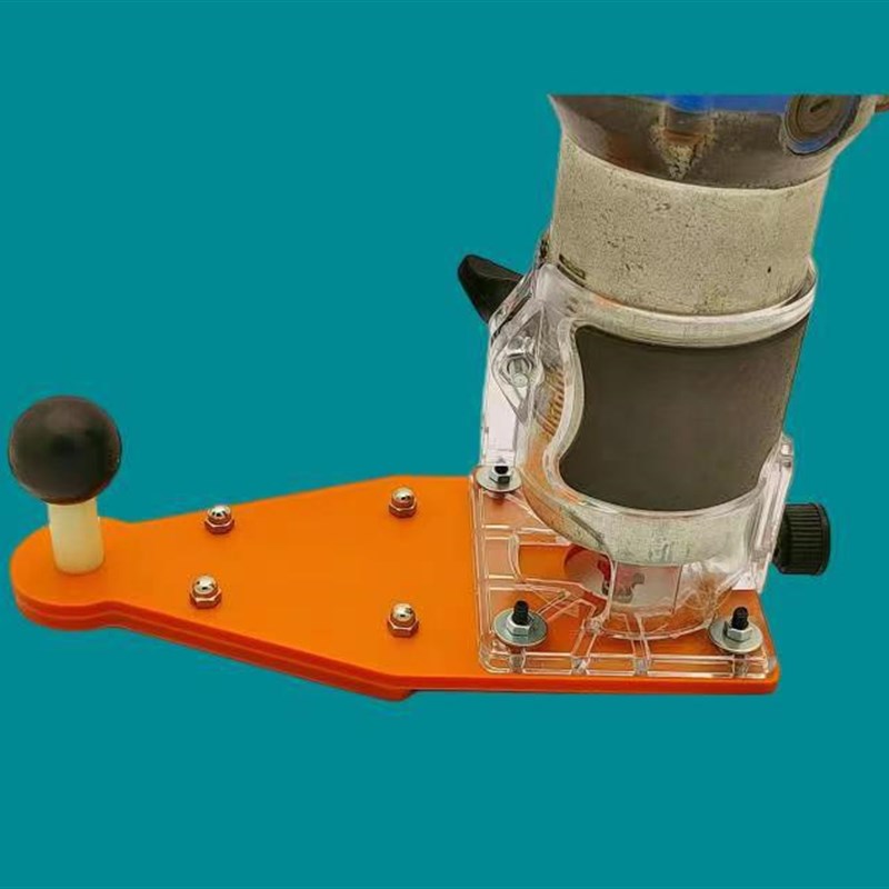 木工工具4齿圆角刀木工修边机PVC封边条修边圆弧R倒角刀头底座