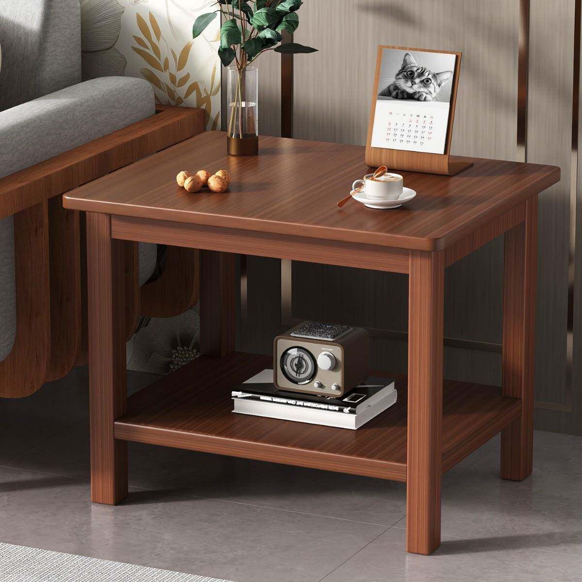 创意极简沙发边几实木方桌中式客厅茶几小桌子边柜侧边柜角几茶桌