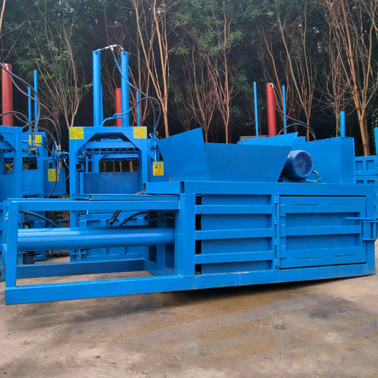 废纸壳液压打包机 易拉罐卧式打包机 塑料瓶回收打包机