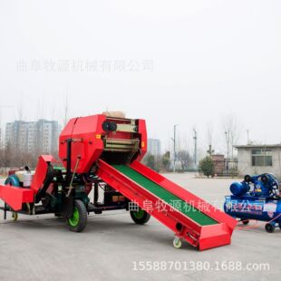 太康县青储专用打包机厂家 玉米秸秆圆捆打包机 青贮秸秆裹包机