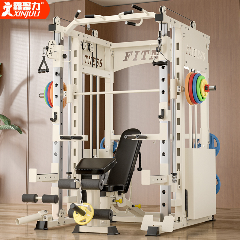 龙门架健身器材家用多功能一体机深蹲卧推架飞鸟史密斯综合训练器