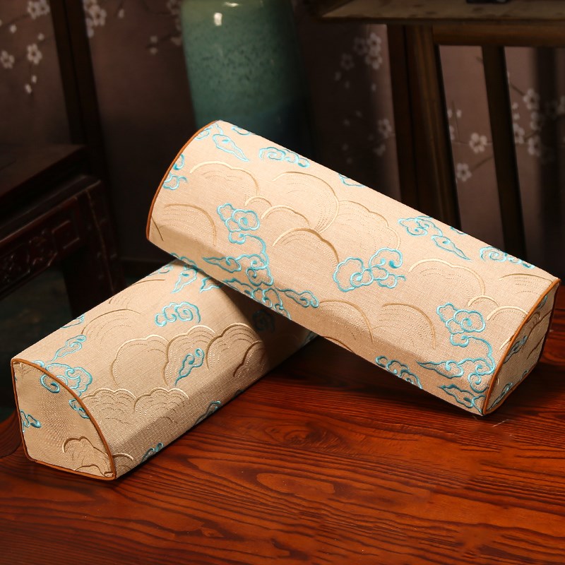 沙发扶手长方形靠腰定做中式红木家具罗汉床靠Q枕飘窗海绵扇形扶