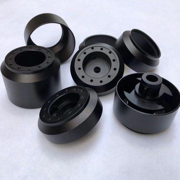 改装赛车方向盘底座连接座外罩铝合金底座铝外套多尺寸黑色炫彩色