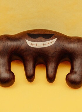 黑檀实木便携g大齿经络穴位按摩梳子原创造型独特生日礼物送朋友