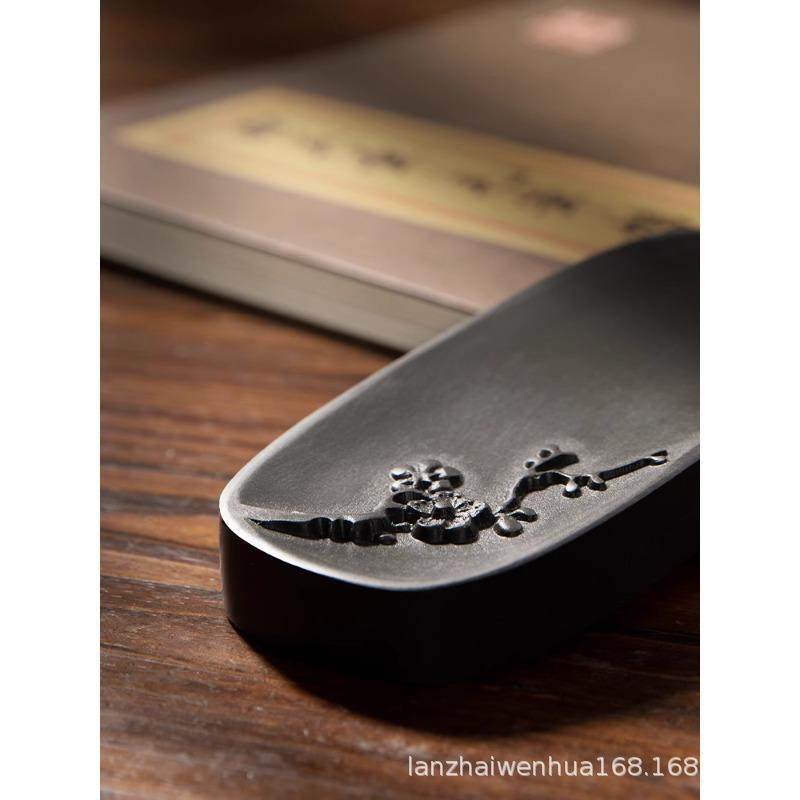 寒梅傲雪墨砚砚台砚台毛笔书法专用带盖歙砚墨条砚石墨盒原石天然,乐器/吉他/钢琴/配件,其它乐器配件,淘宝优惠券,粉丝福利购,淘宝优惠卷