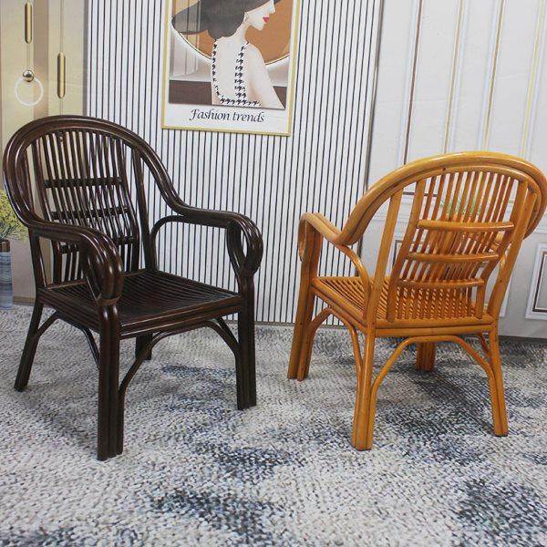 印尼藤编休闲椅家用阳台扶手椅中式田园单人椅真藤靠背椅老人椅子,住宅家具,阳台椅,淘宝优惠券,粉丝福利购,淘宝优惠卷