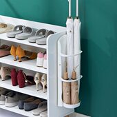 免打孔雨伞架家用门口壁挂日式 沥水盘教室用收纳架长短通用放伞桶