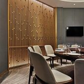 复古窗花 仿木纹铝花格 氟碳隔断艺术镂空板手感铝屏风仿古铝雕花