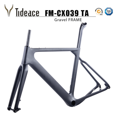 039碳纤维碎石自行车q架GRAVEL开口桶轴互换全地形旅行车破风碟刹