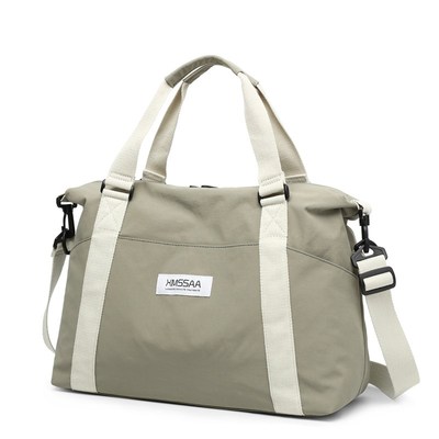 大容量手提旅行包男女短途商务出差E行李袋健身收纳待产登机包灰