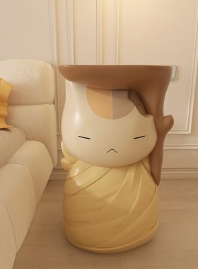 2024新款沙i发边几茶几可移动小户型床头柜娘口三三落地装饰品摆