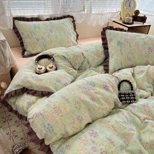 双层纱被套非全棉纯棉单件150x200x230单双人2025新款 a类单独被罩