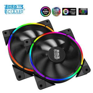 超频三皓月rgb静音风扇 12CM台式电脑机箱风扇主板同步水冷散热器