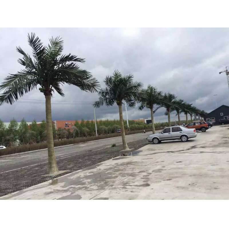 厂家直销仿真椰子树室内外玻璃钢假树大型仿真树水上乐园专用椰树